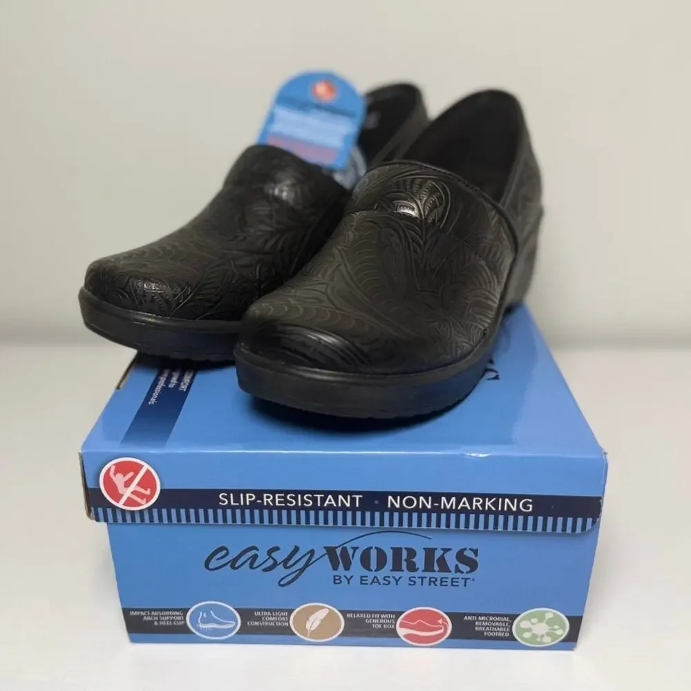 Easy Works by Easy Street Lyndee Women's Work Shoes Size 8.5 NIB